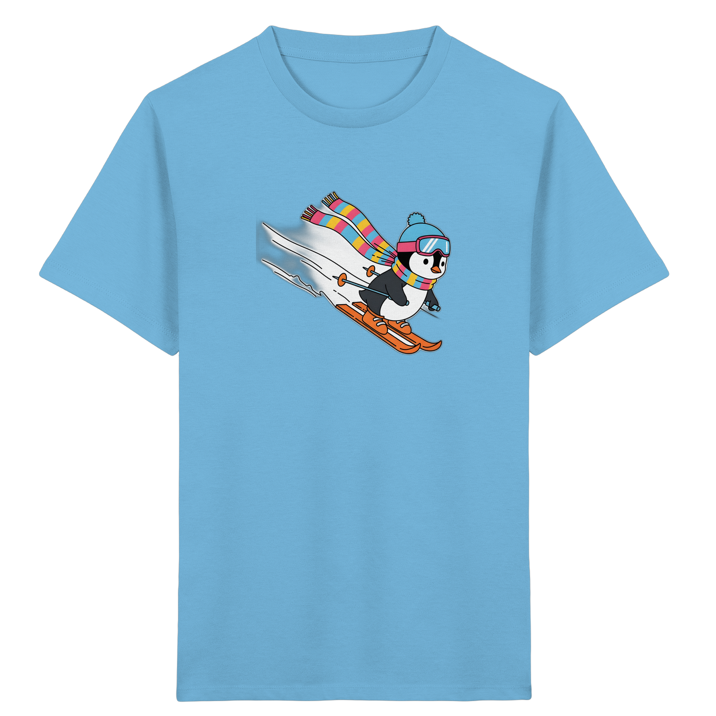 Fröhlicher Pinguin: Ski Abenteuer T-Shirt