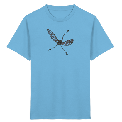 Kranich von oben - Kinder Bio T-Shirt