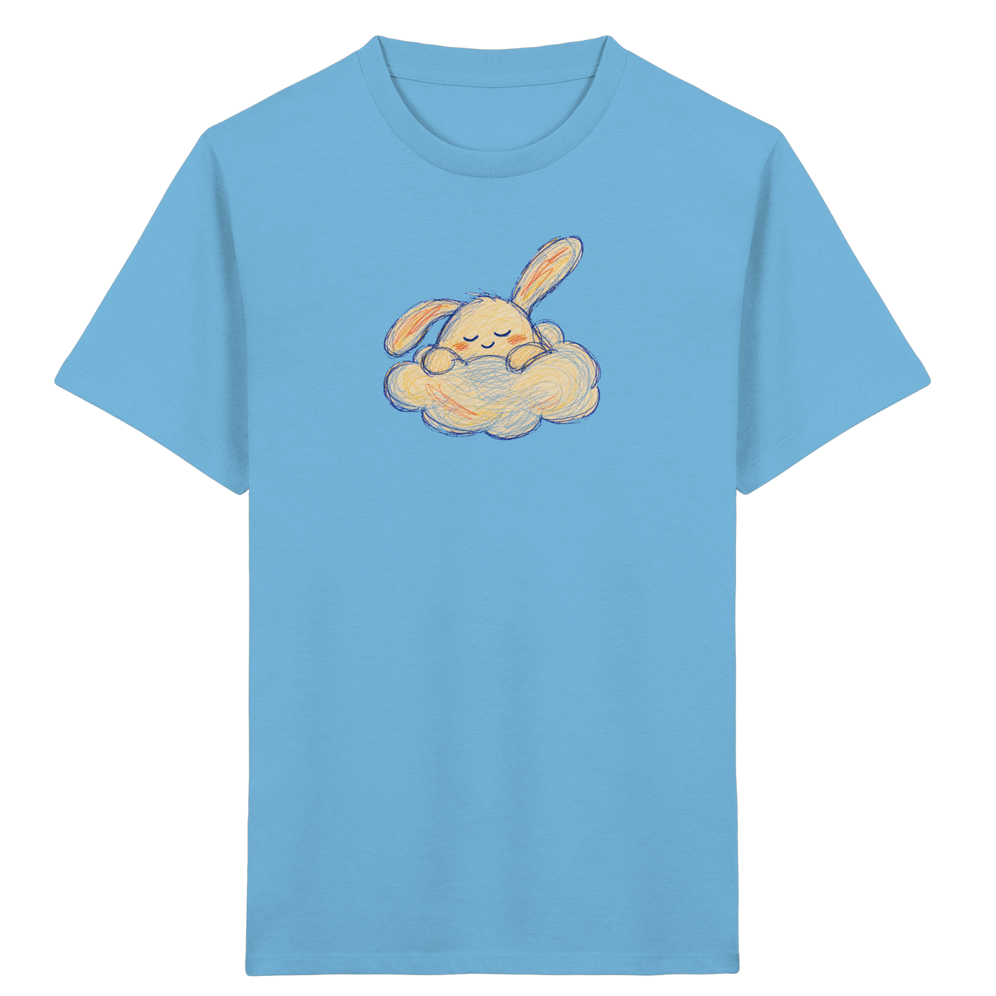 Schlafmonster im weichen Wolkenbett - Kinder Bio T-Shirt