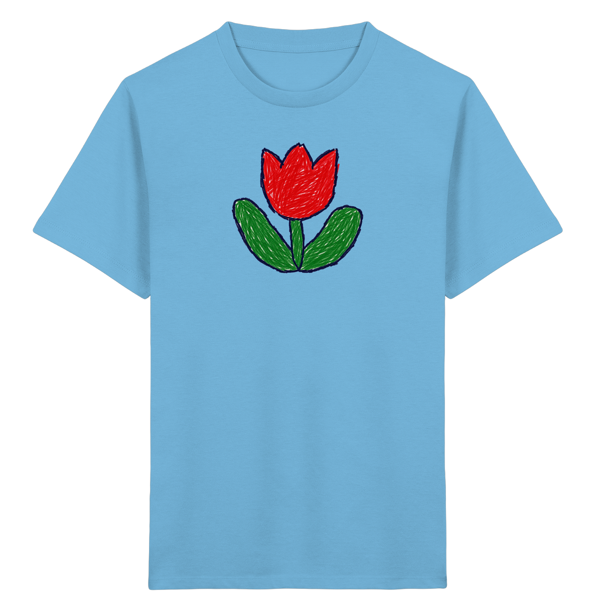 Kritzel Tulpe Kinder Shirt - Kinder Bio T-Shirt
