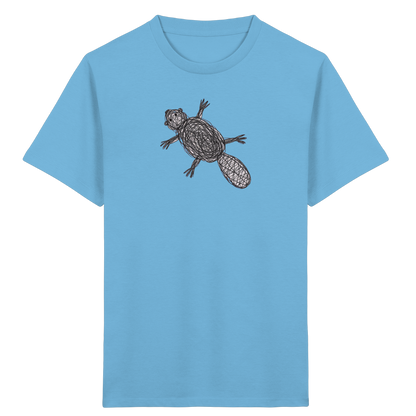 Biber von oben - Kinder Bio T-Shirt