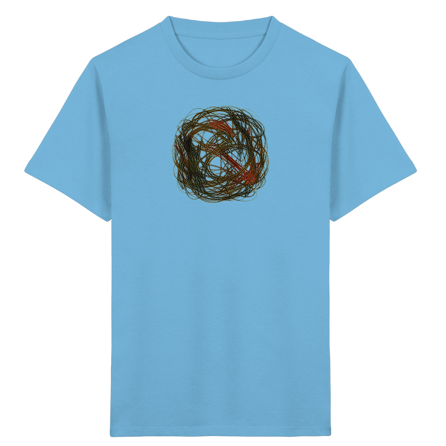 Wildes Kreide Knäuel Natur T-Shirt - Kinder Bio T-Shirt