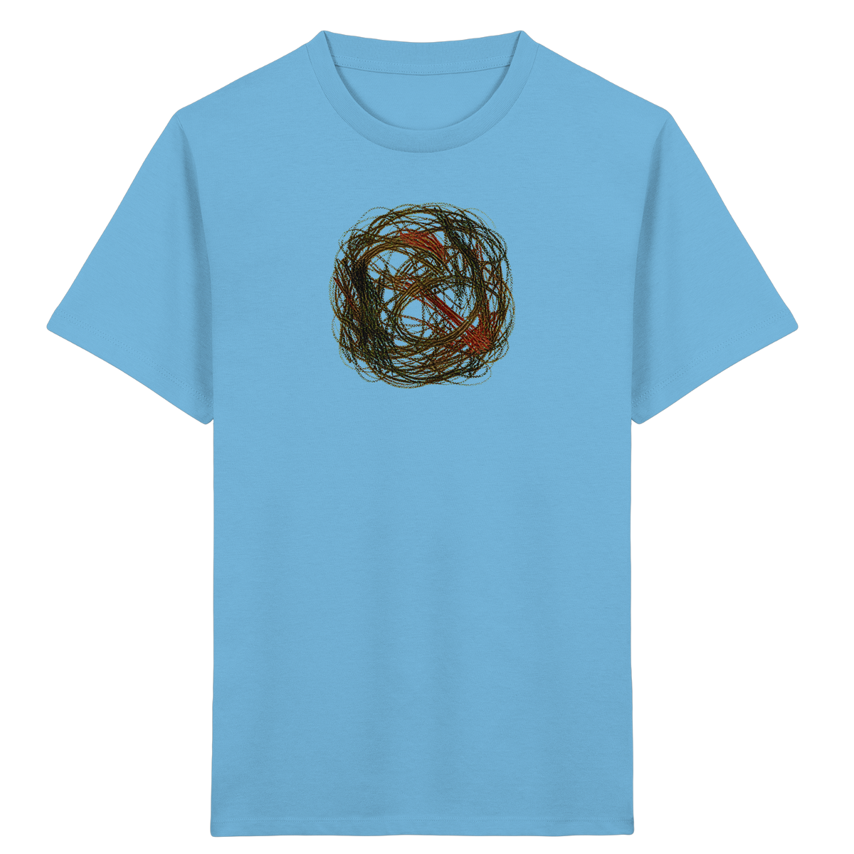 Wildes Kreide Knäuel Natur T-Shirt - Kinder Bio T-Shirt