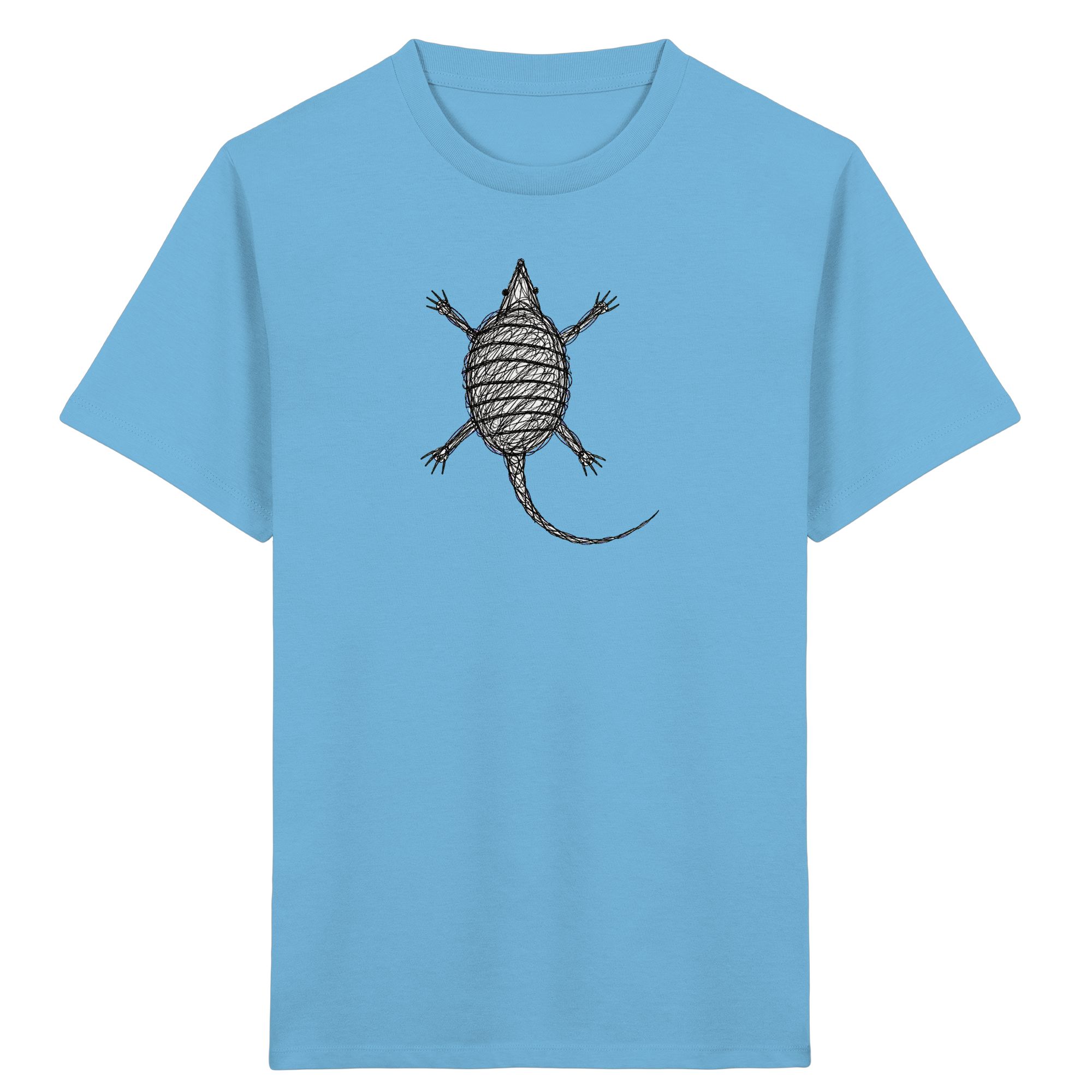 Gürteltier von oben Kinder T-Shirt