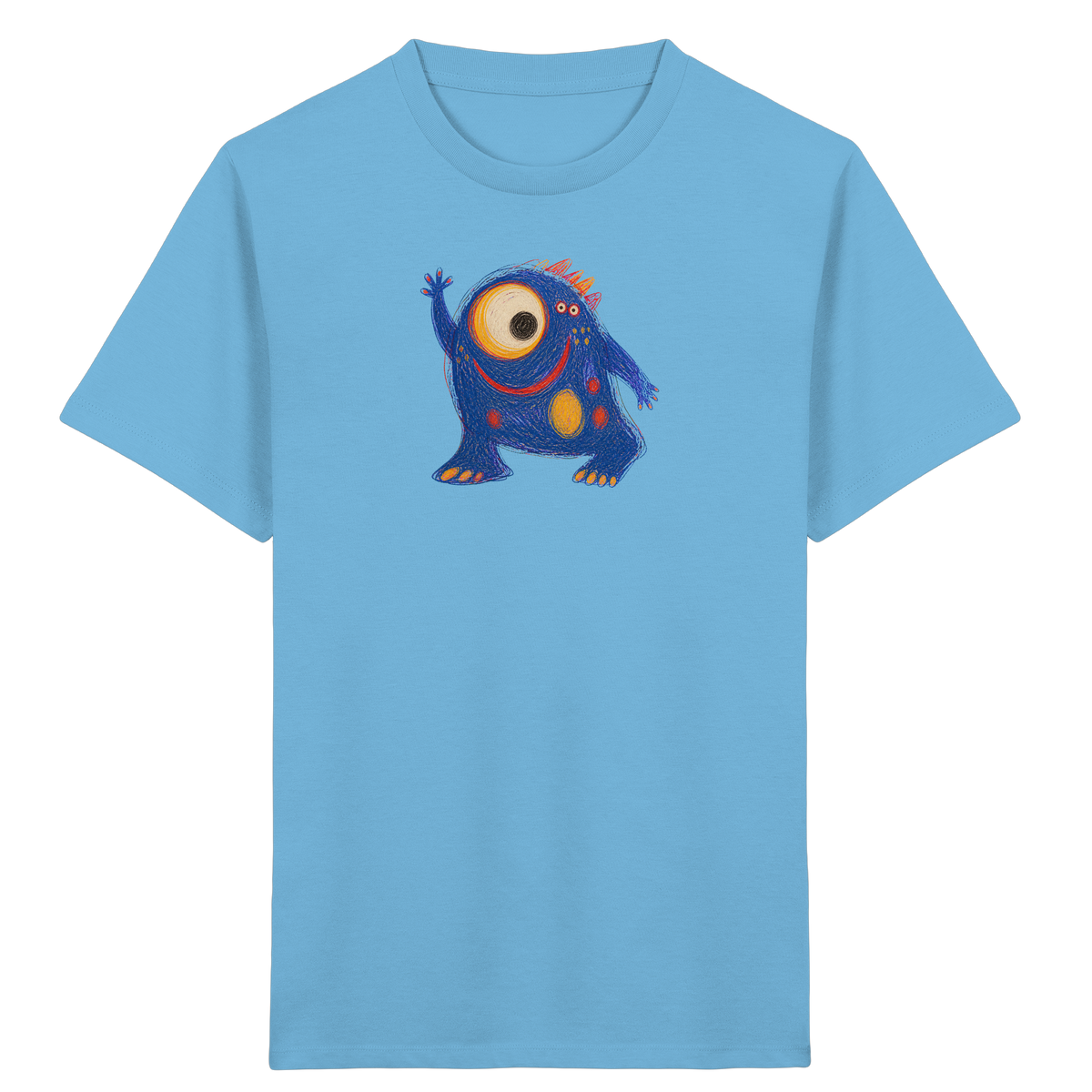 Kullerauge Kritzelmonster Kinder Shirt - Kinder Bio T-Shirt