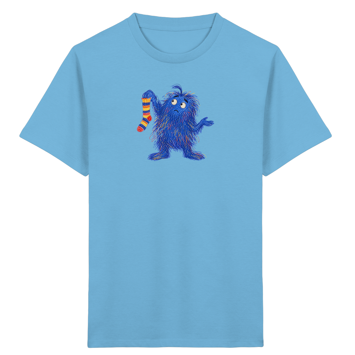 Sockensucher Monster Kinder T-Shirt - Kinder Bio T-Shirt