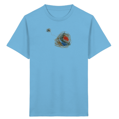Abstraktes T-Shirt mit kunterbunten Knäueln - Kinder Bio T-Shirt