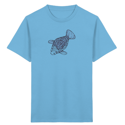 Seekuh von oben gezeichnet - Kinder Bio T-Shirt