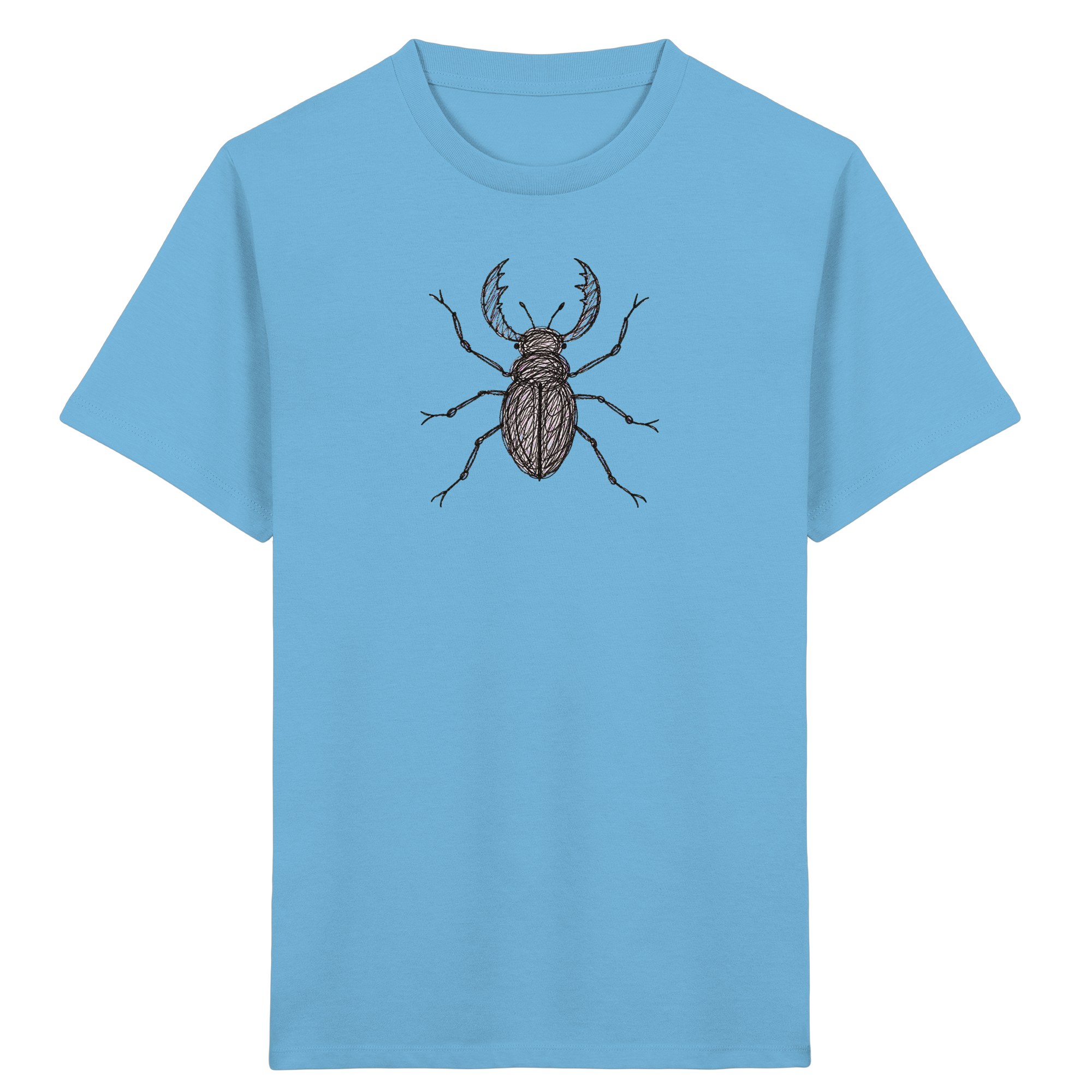 Kinder T-Shirt – Hirschkäfer von oben