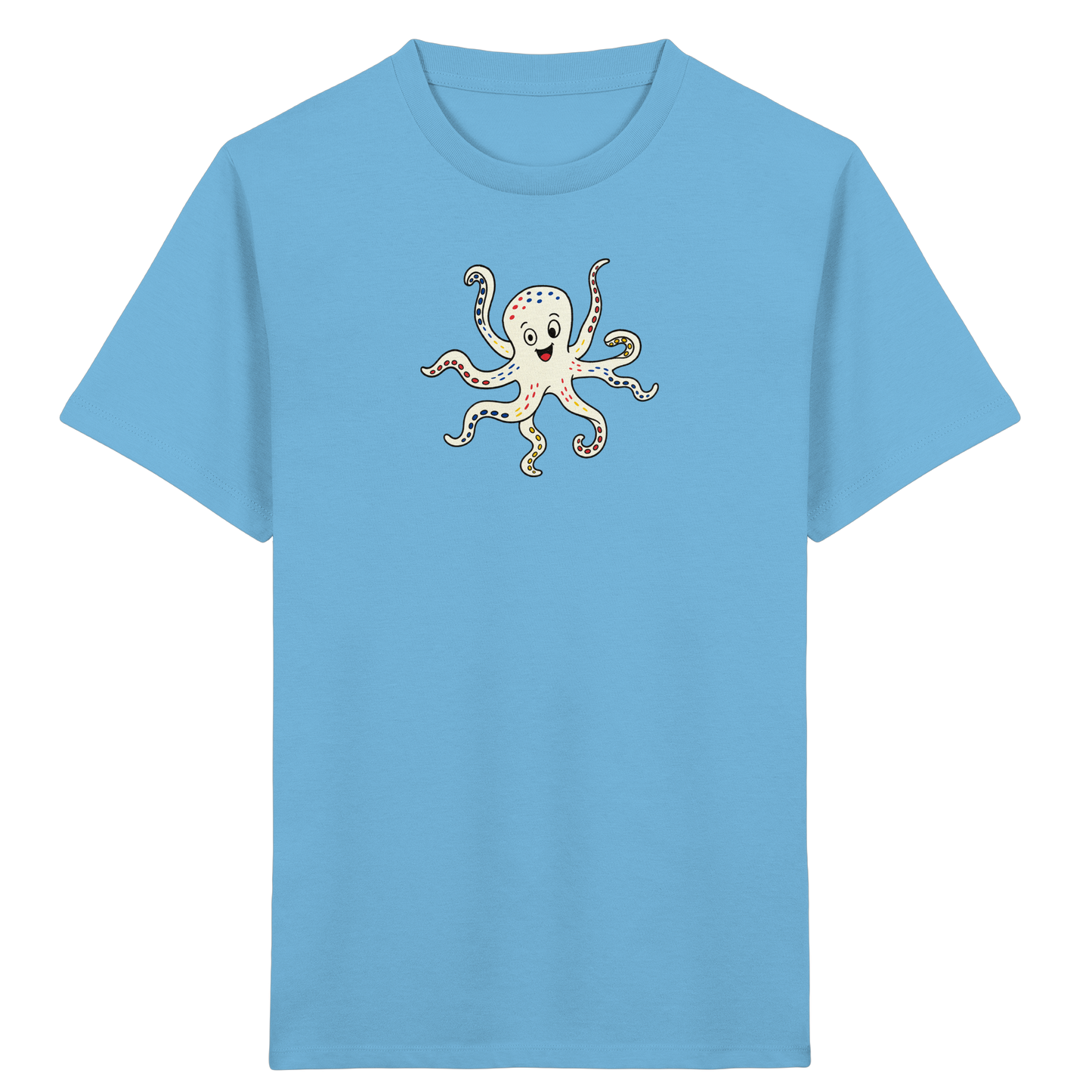 Fröhliches Kraken T-Shirt für Kinder - Kinder Bio T-Shirt