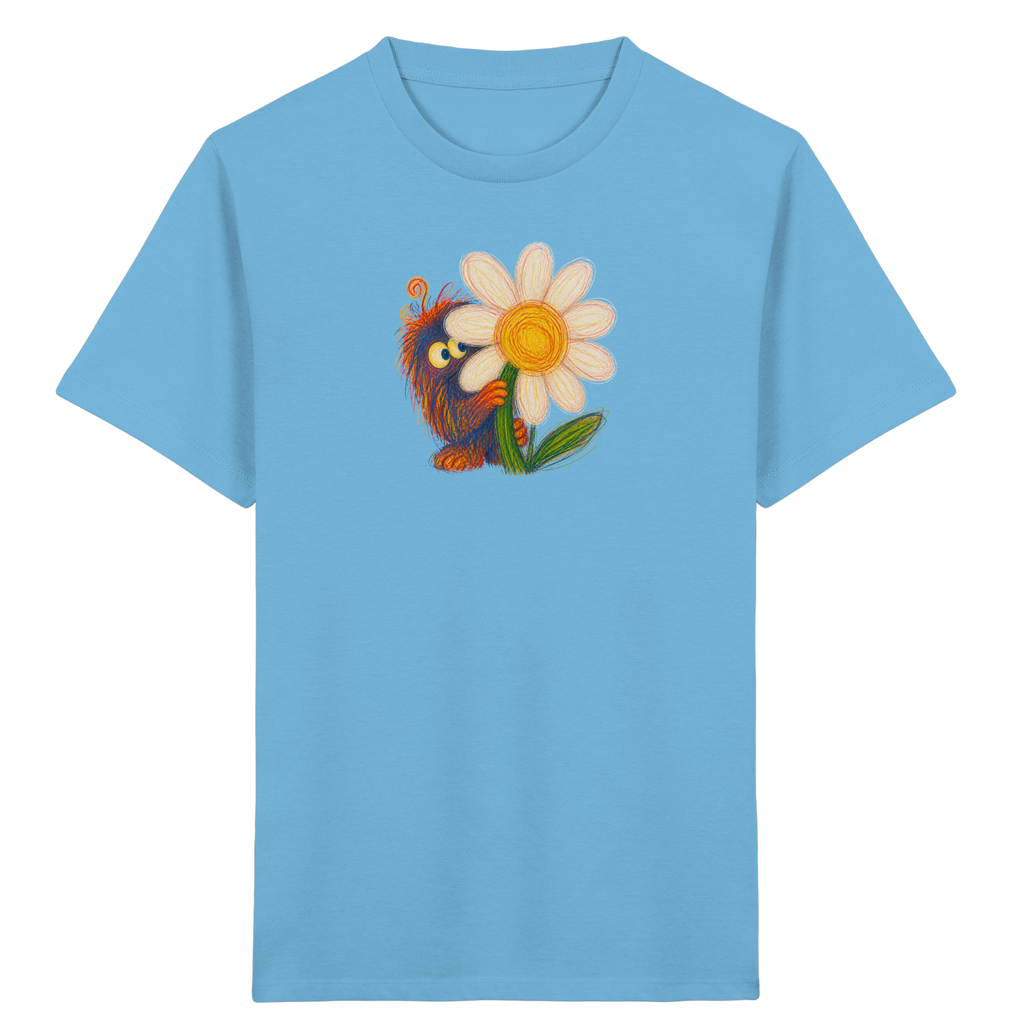 Gänseblümchen Monster Kinder T-Shirt - Kinder Bio T-Shirt