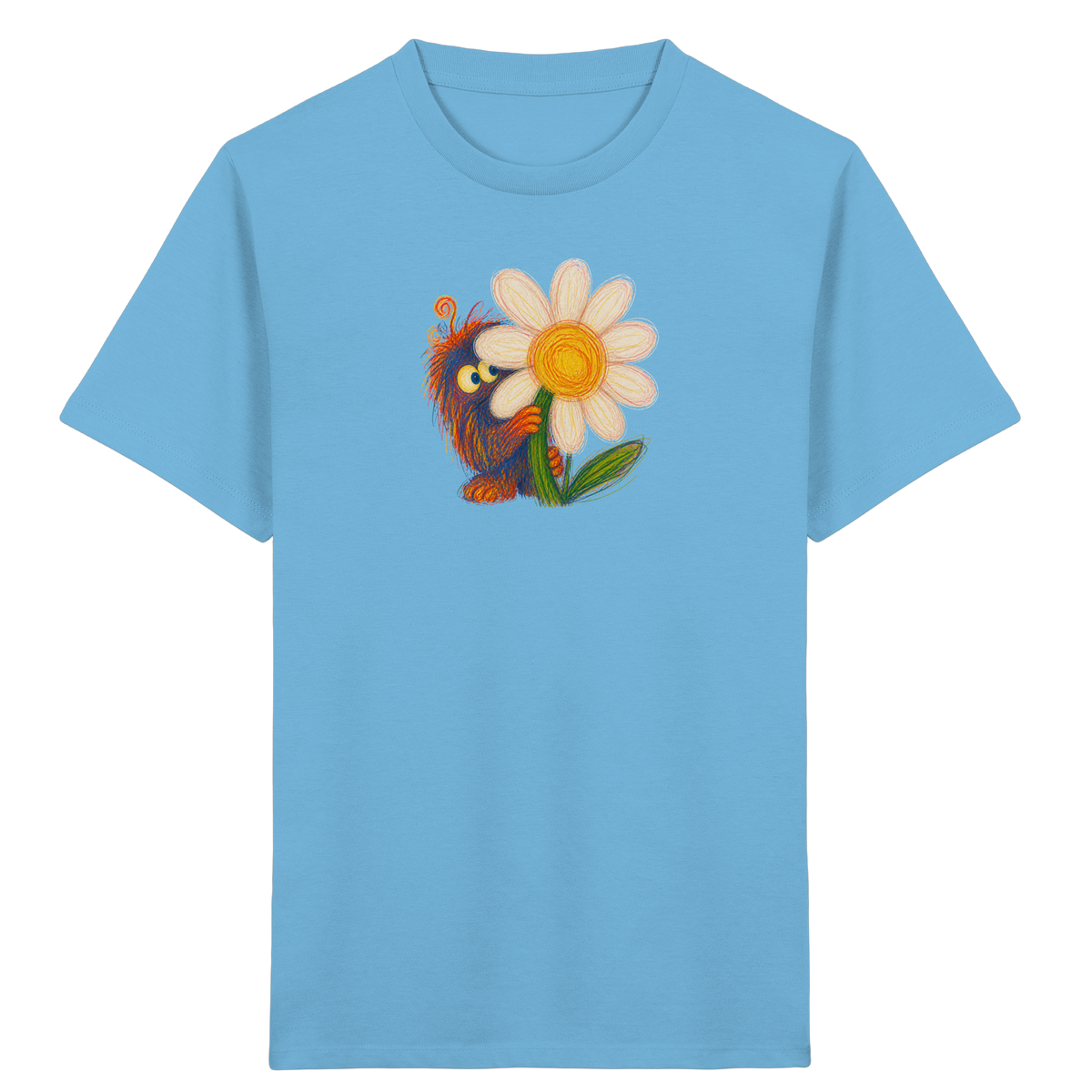 Gänseblümchen Monster Kinder T-Shirt - Kinder Bio T-Shirt