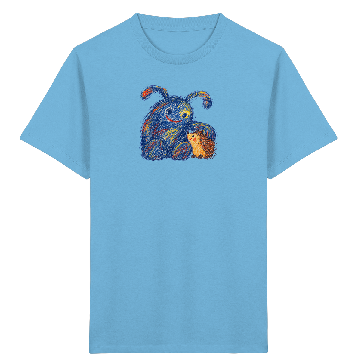 Igelkumpel Monster Freundschaft - Kinder Bio T-Shirt
