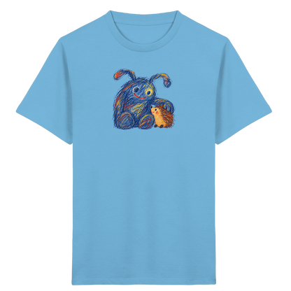 Igelkumpel Monster Freundschaft - Kinder Bio T-Shirt