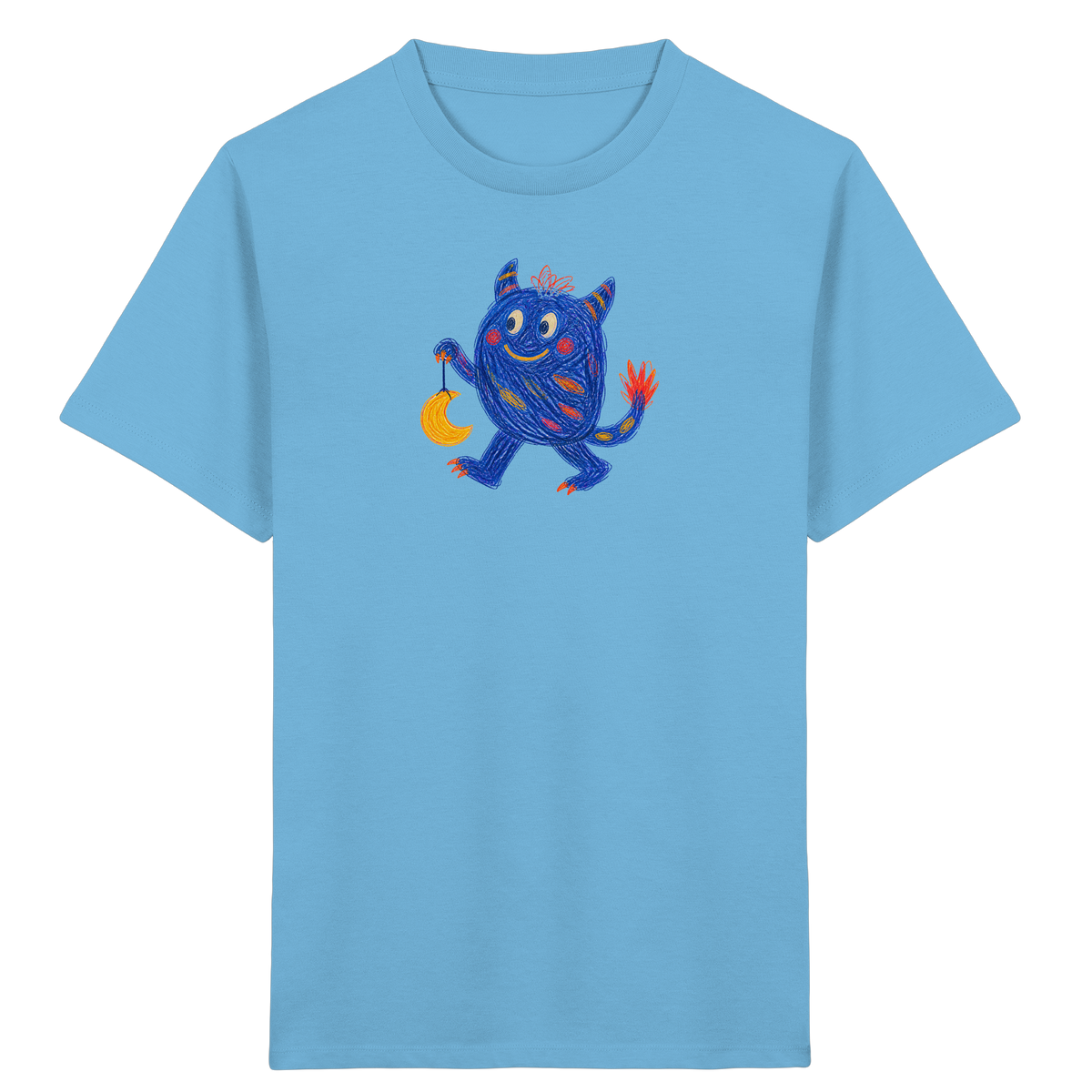 Mondlaterne Monster Kinder T-Shirt - Kinder Bio T-Shirt