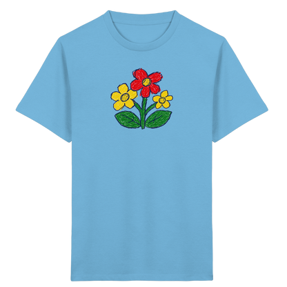 Kritzel-Dreiblüte Kinder T-Shirt - Kinder Bio T-Shirt