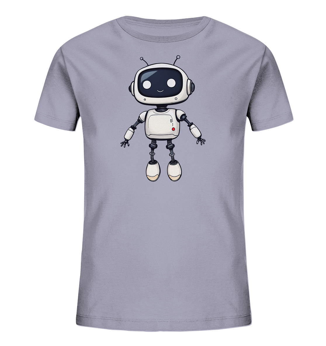 Roboterfreund mit großen Augen – Kinder-T-Shirt - Kinder Bio T-Shirt
