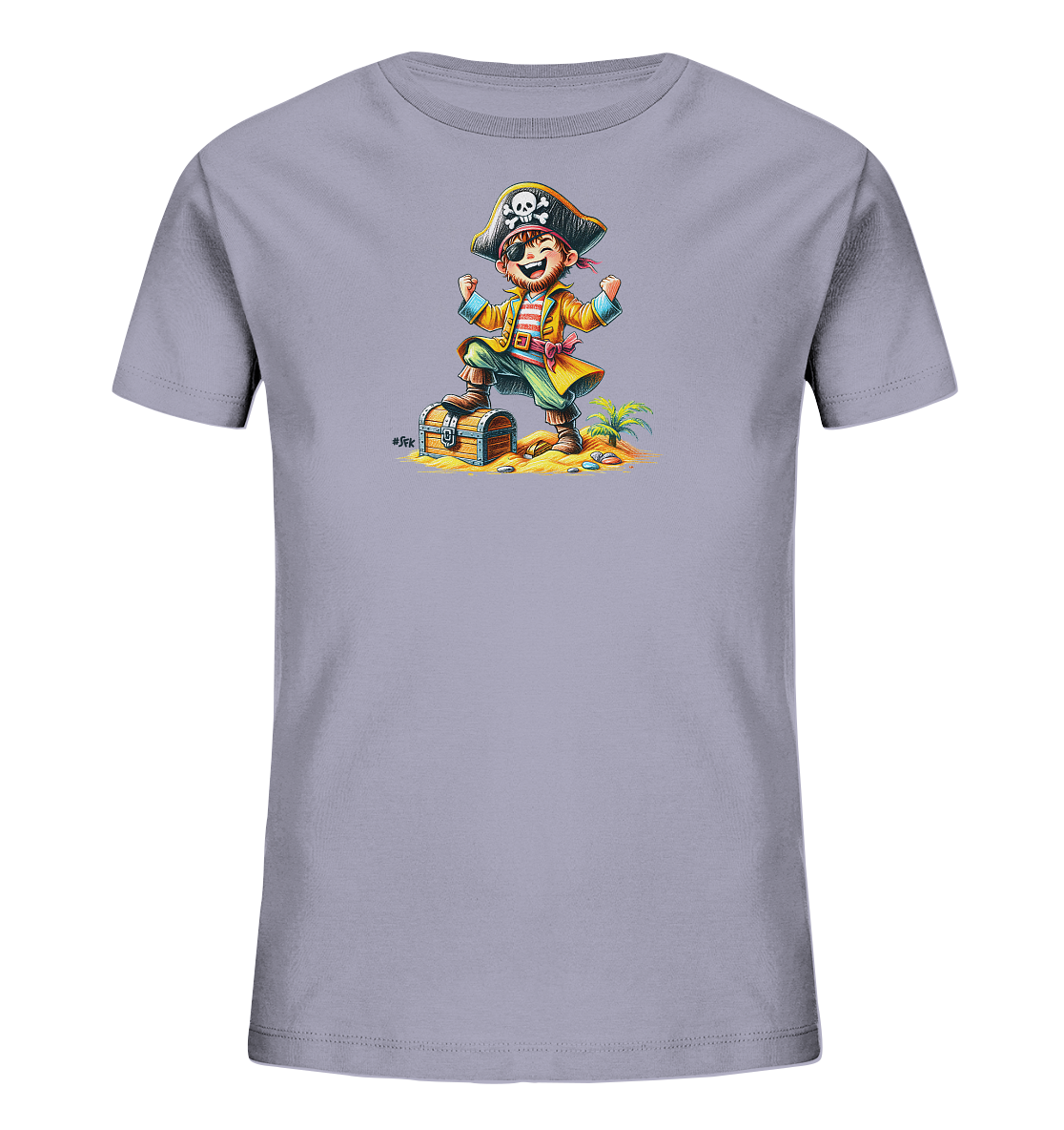Kinder T-Shirt mit Schatzfund Motiv