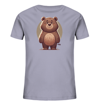 Kinder-T-Shirt mit lächelndem braunem Bären