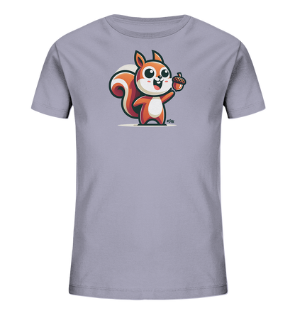 Kinder T-Shirt mit Eichhörnchen und Eichel