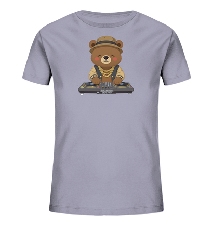 Bären-DJ mit Goldketten Motiv auf Kinder T-Shirt