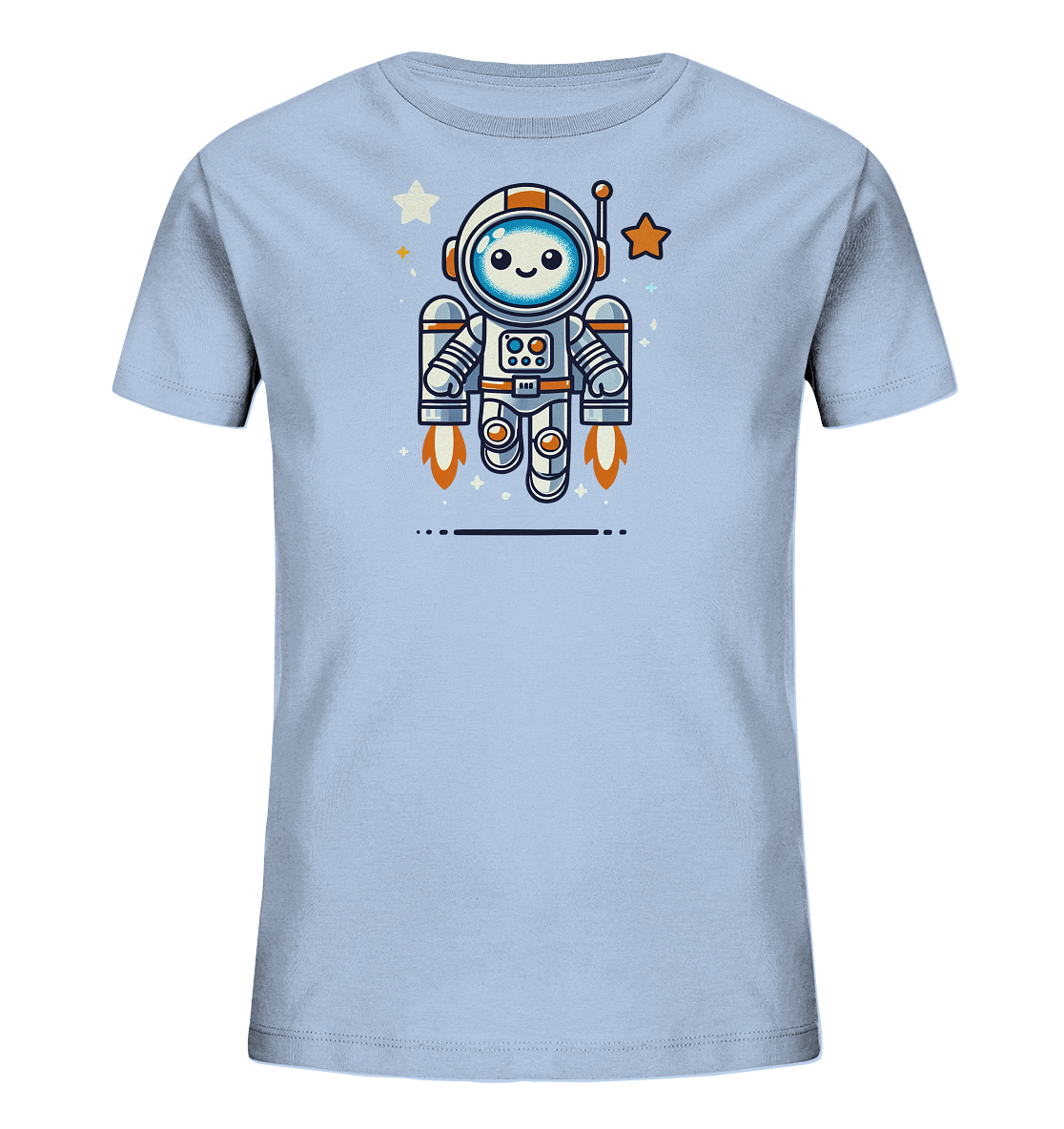 Kinder T-Shirt Astro-Roboter mit Jetpack - Kinder Bio T-Shirt