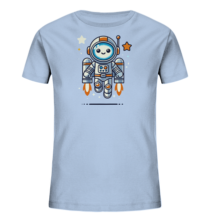 Kinder T-Shirt Astro-Roboter mit Jetpack - Kinder Bio T-Shirt