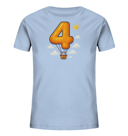 Ballon-Vier über Wolken Motiv auf Kinder T-Shirt
