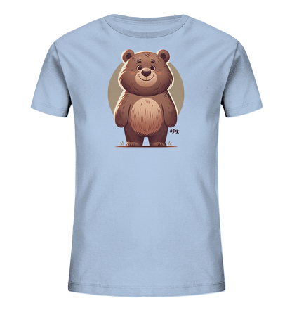 Kinder-T-Shirt mit lächelndem braunem Bären