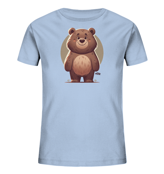 Kinder-T-Shirt mit lächelndem braunem Bären
