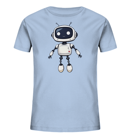 Roboterfreund mit großen Augen – Kinder-T-Shirt - Kinder Bio T-Shirt