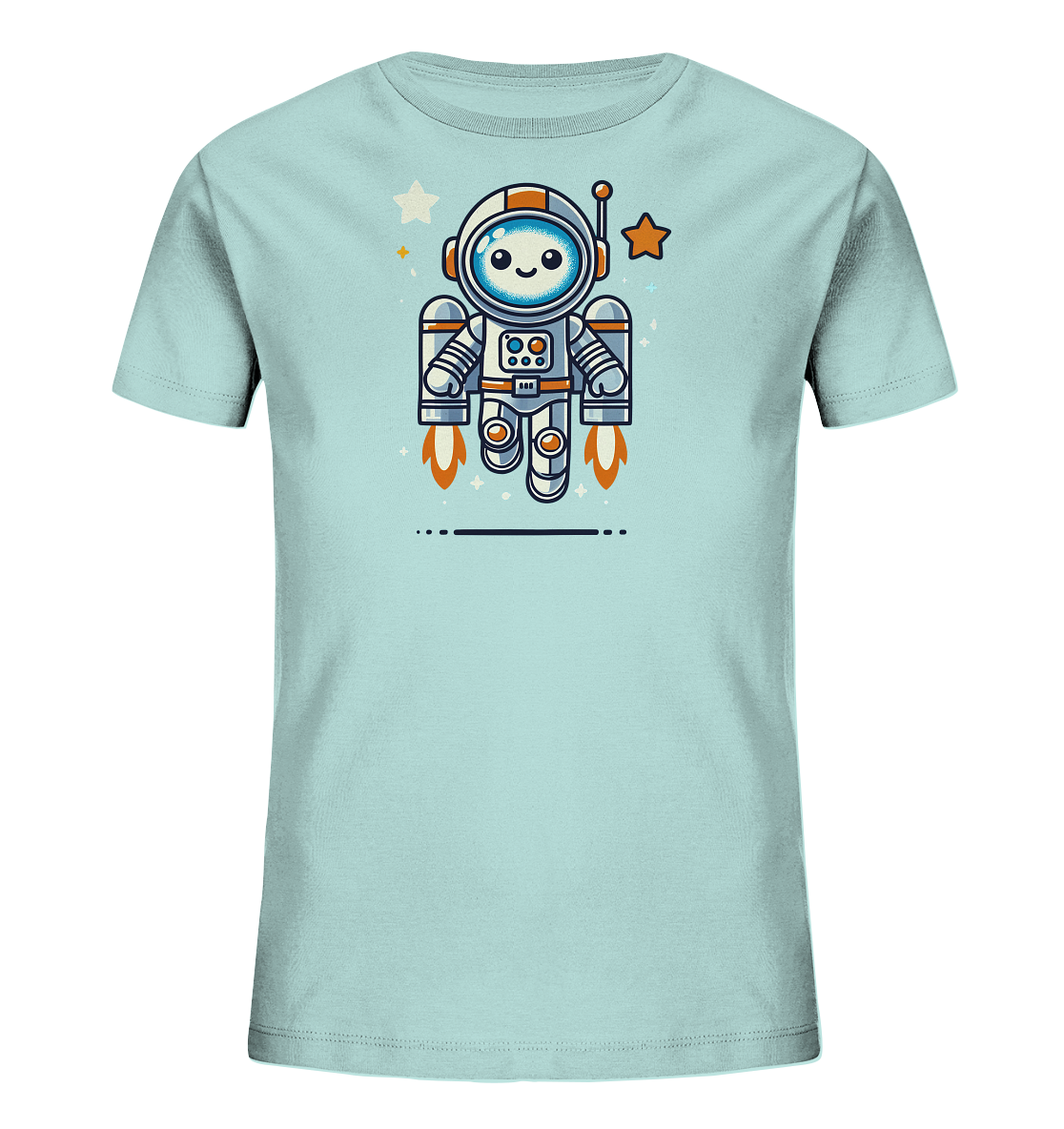 Kinder T-Shirt – Süßer Astro-Roboter fliegt hoch