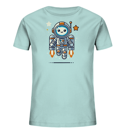 Kinder T-Shirt Astro-Roboter mit Jetpack - Kinder Bio T-Shirt