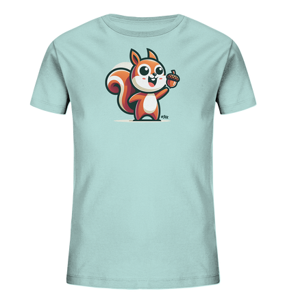 Kinder T-Shirt mit Eichhörnchen und Eichel
