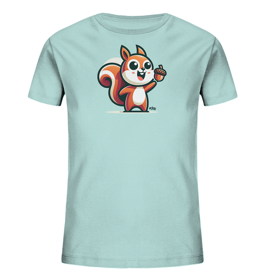 Kinder T-Shirt mit Eichhörnchen und Eichel