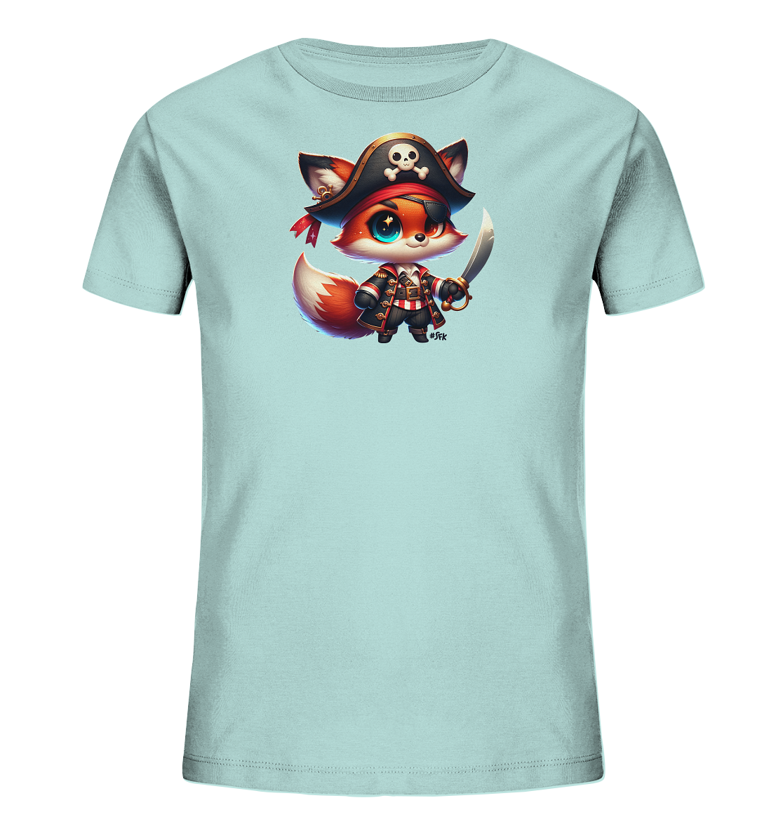 Kinder T-Shirt – Niedlicher Piratenfuchs sucht Abenteuer