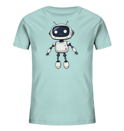 Roboterfreund mit großen Augen – Kinder-T-Shirt - Kinder Bio T-Shirt