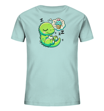 Kinder T-Shirt mit schlafendem Dino und Eiscreme-Traum