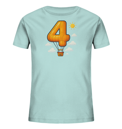 Ballon-Vier über Wolken Motiv auf Kinder T-Shirt