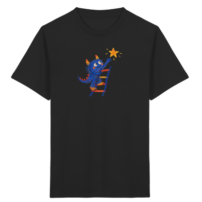 Monster auf der Sternenleiter - Kinder Bio T-Shirt