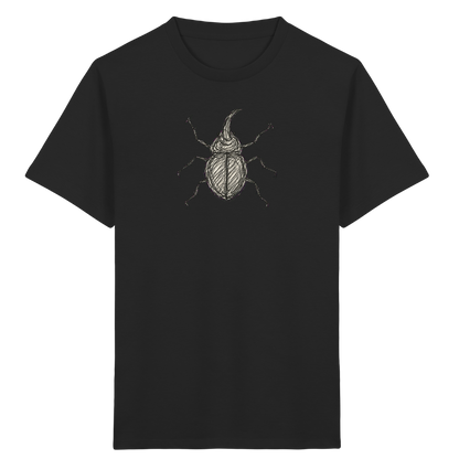 Nashornkäfer von oben - Kinder Bio T-Shirt Vorderseite