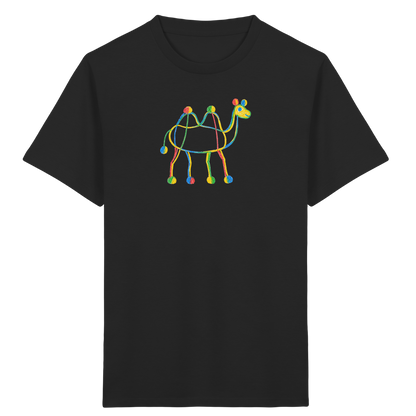Farbpunkt Kamel Kinder Shirt - Kinder Bio T-Shirt Vorderseite