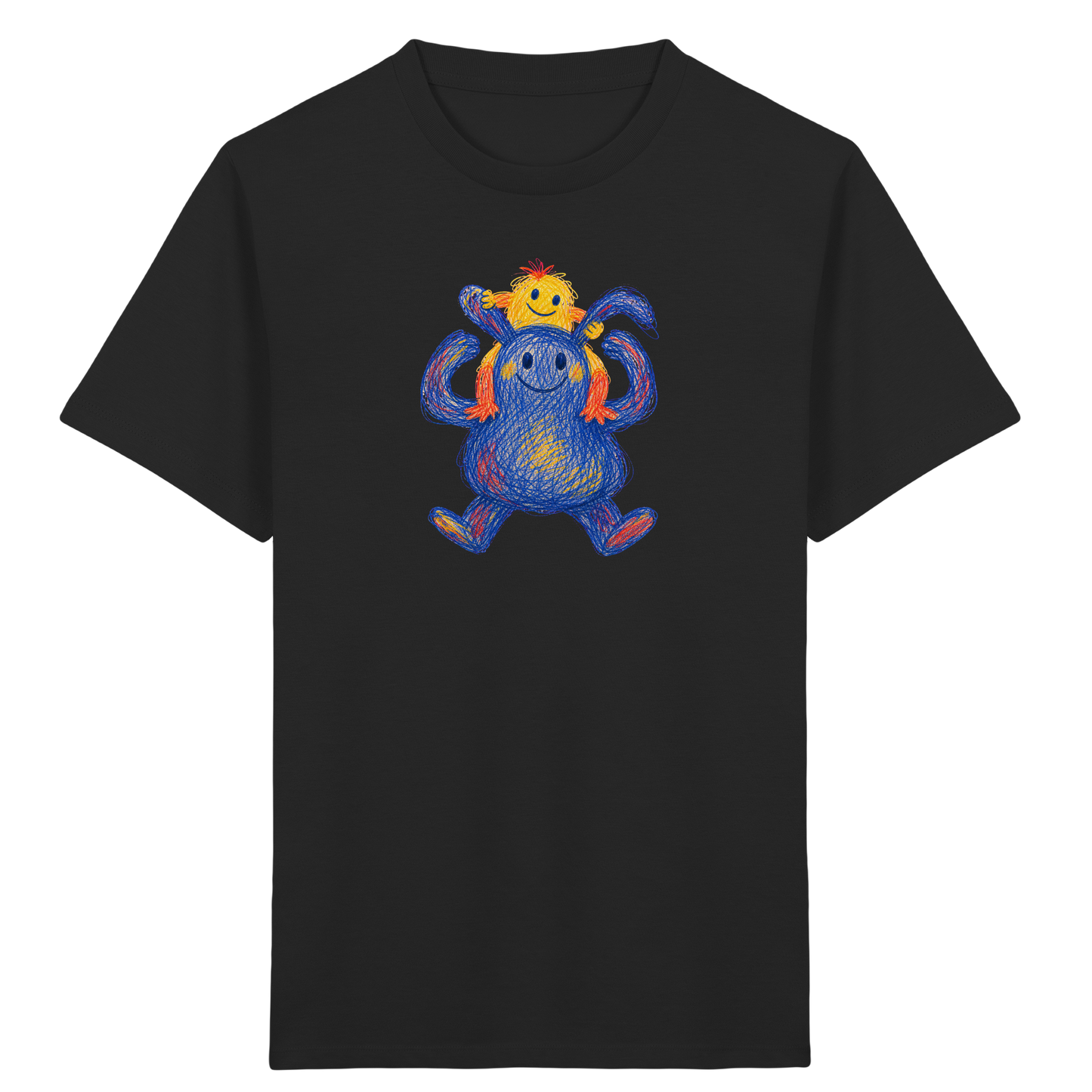 Huckepack Monster Kinder T-Shirt - Kinder Bio T-Shirt