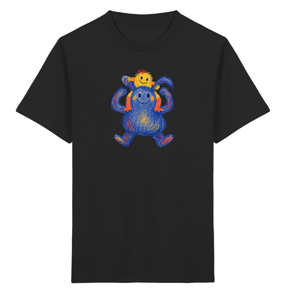 Huckepack Monster Kinder T-Shirt - Kinder Bio T-Shirt