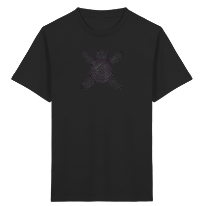 Bär von oben gezeichnet - Kinder Bio T-Shirt Vorderseite