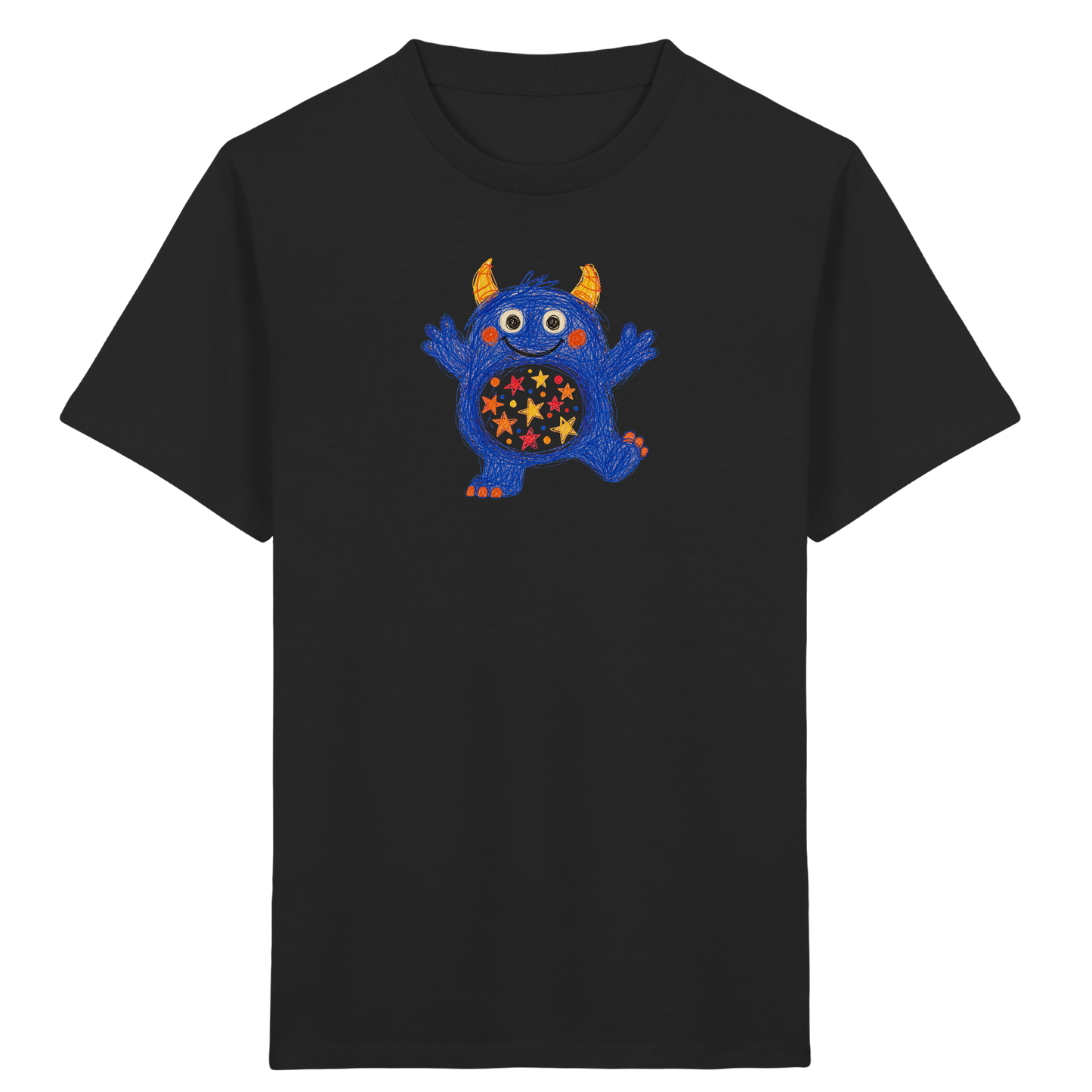 Funkelbauch Kritzelmonster Shirt - Kinder Bio T-Shirt