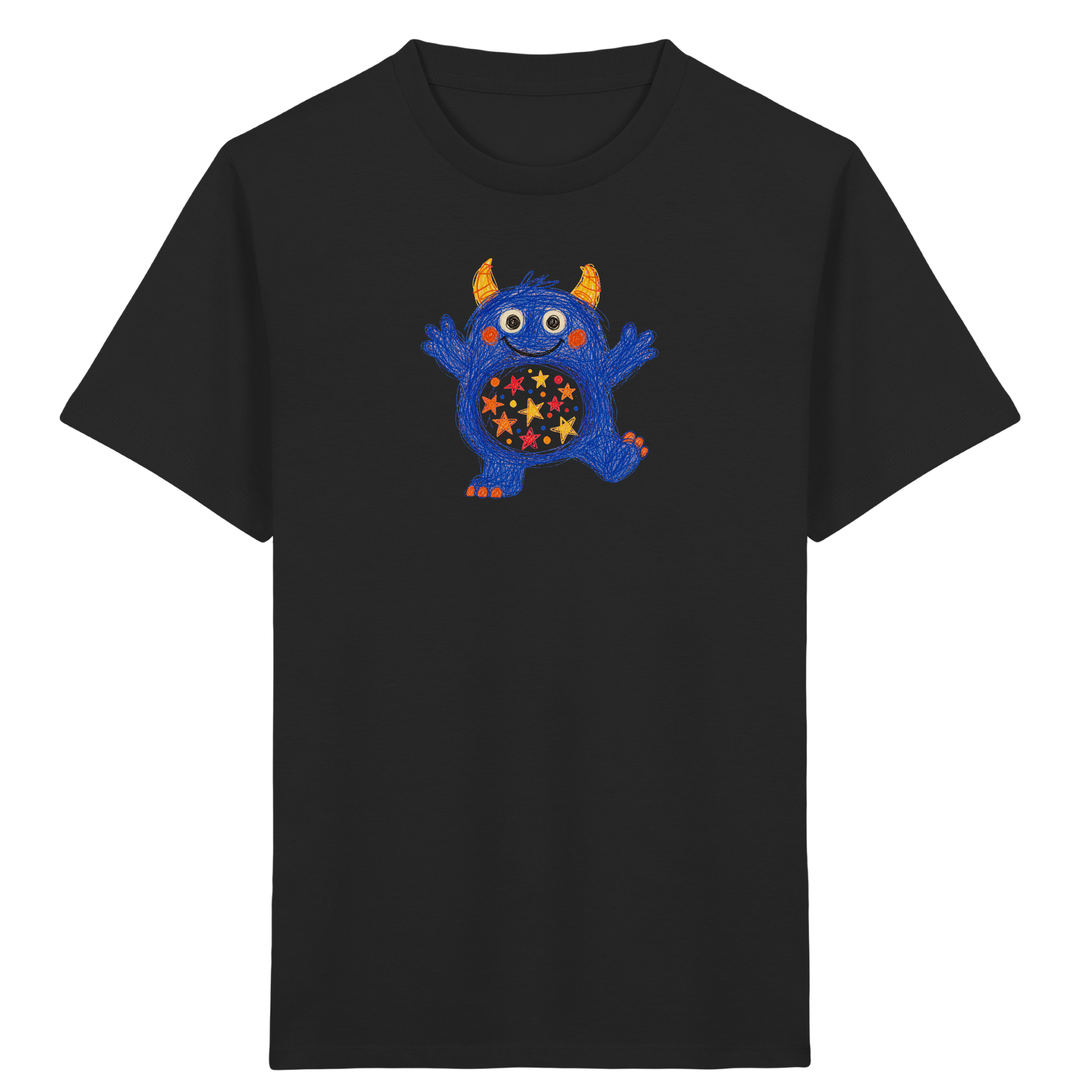 Funkelbauch Kritzelmonster Shirt - Kinder Bio T-Shirt