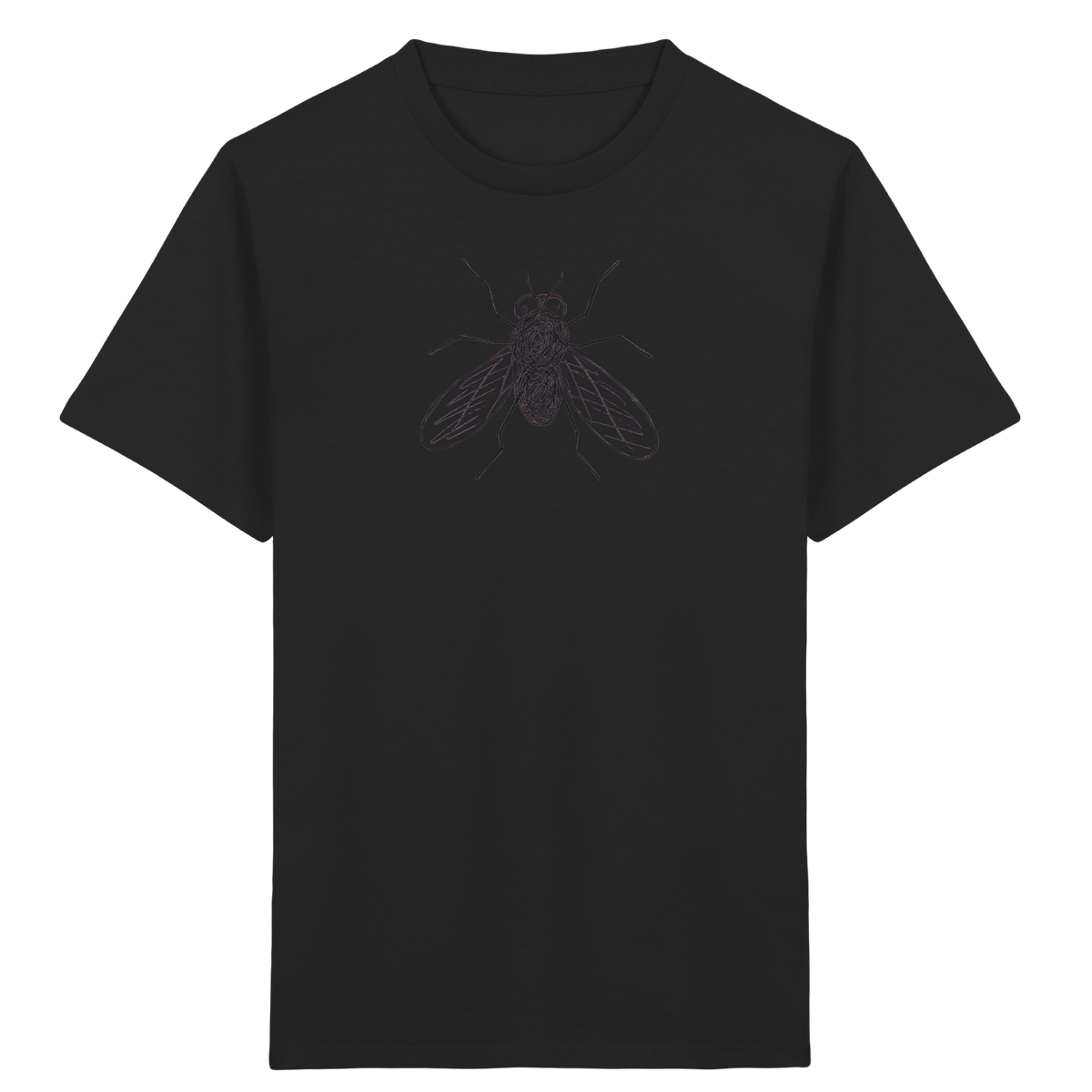 Fliege von oben gezeichnet - Kinder Bio T-Shirt Vorderseite