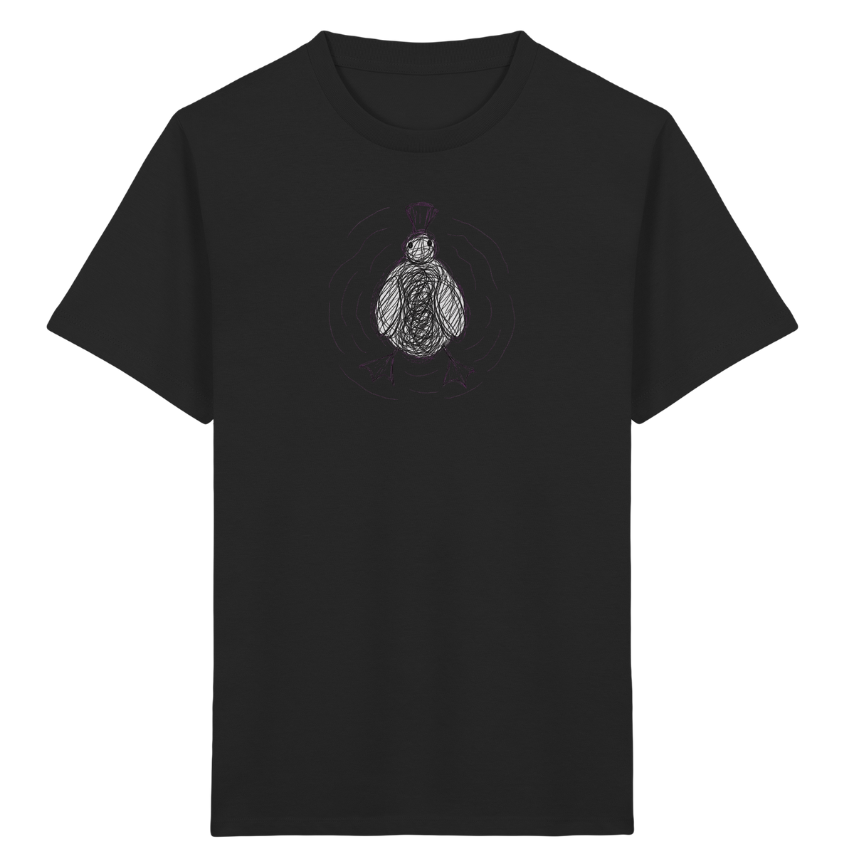 Ente von oben - Kinder Bio T-Shirt Vorderseite