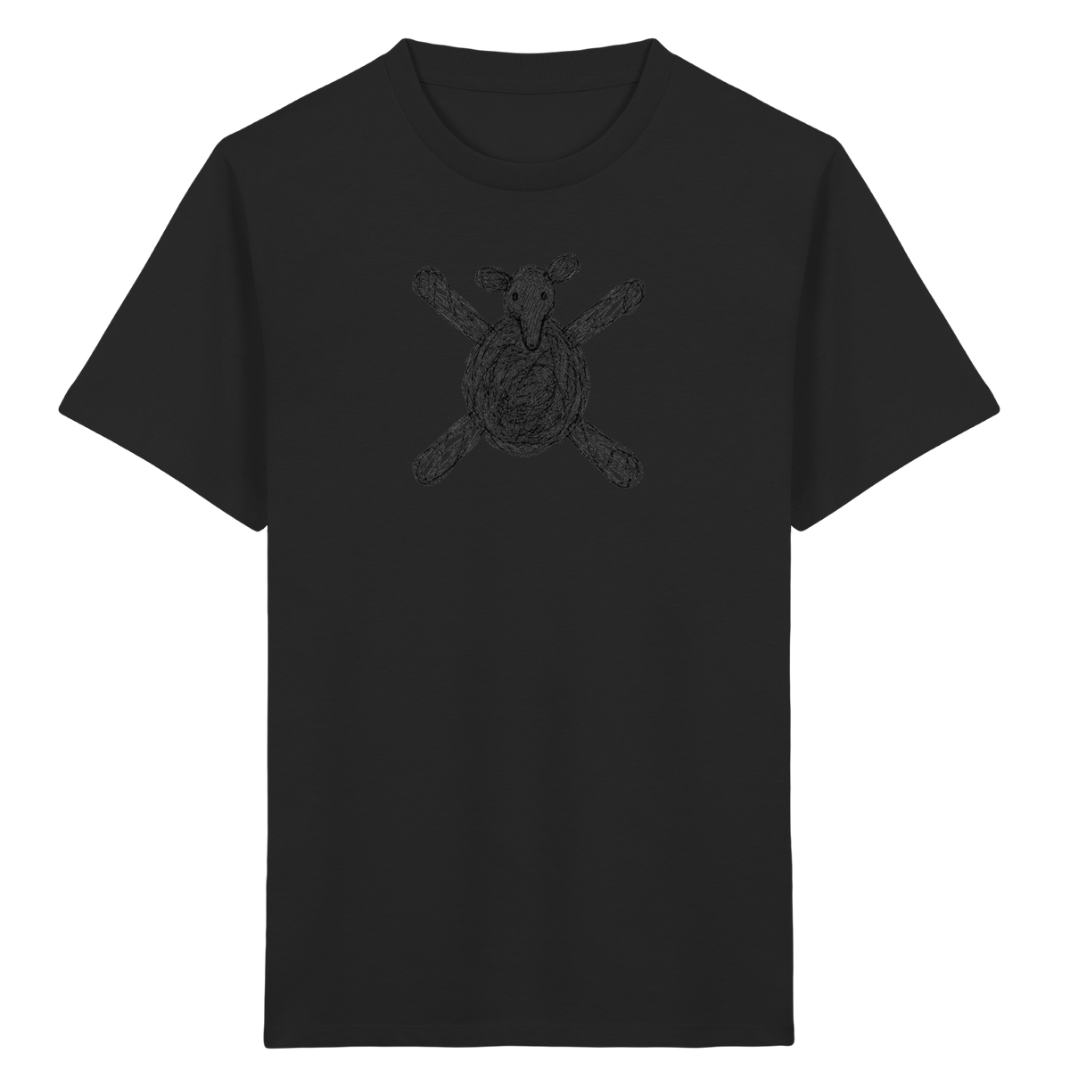 Tapir von oben gezeichnet - Kinder Bio T-Shirt Vorderseite